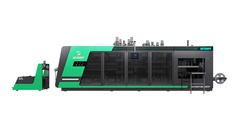 Three-Station Plastic Thermoforming Machine - 730-800-3
